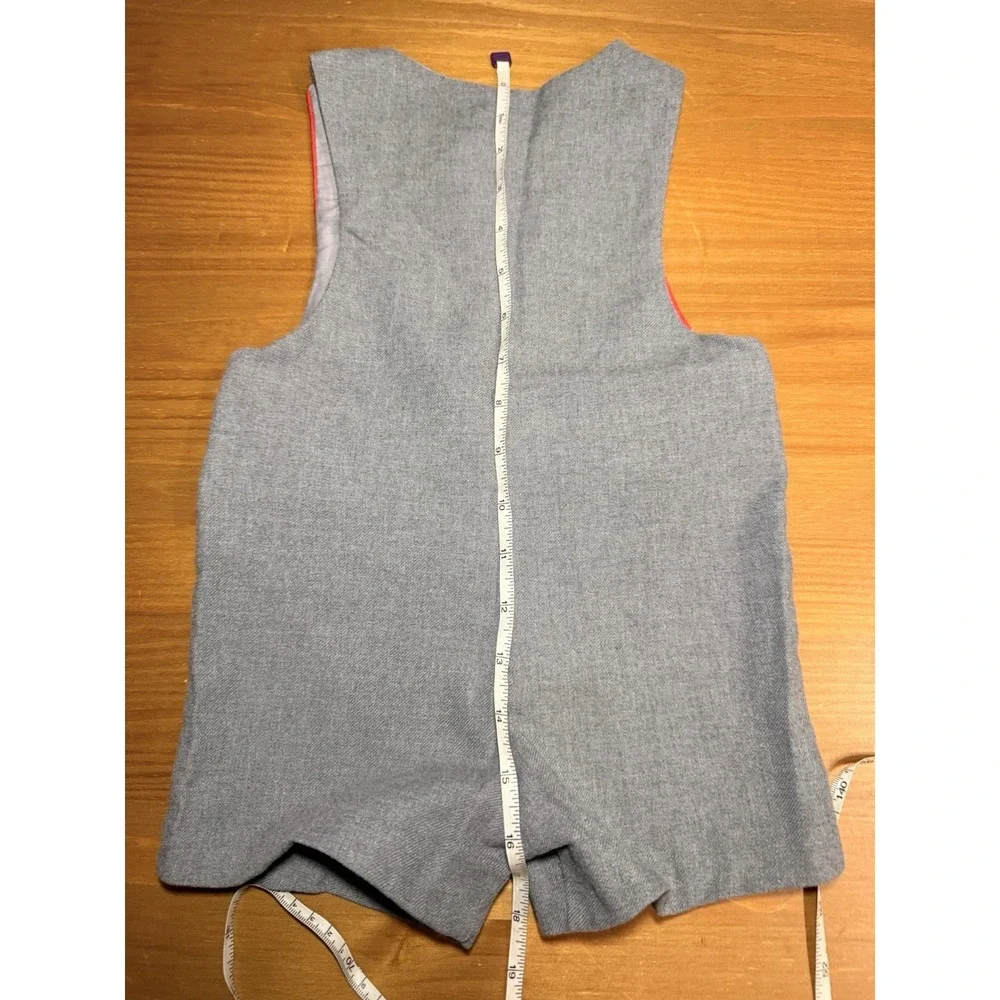 Vintage Goodlad Toddler Boys 3T Gray & Red Shortalls USA - Picture 7 of 7